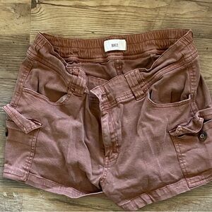 BKE Women's Rust-Tone Cargo Shorts